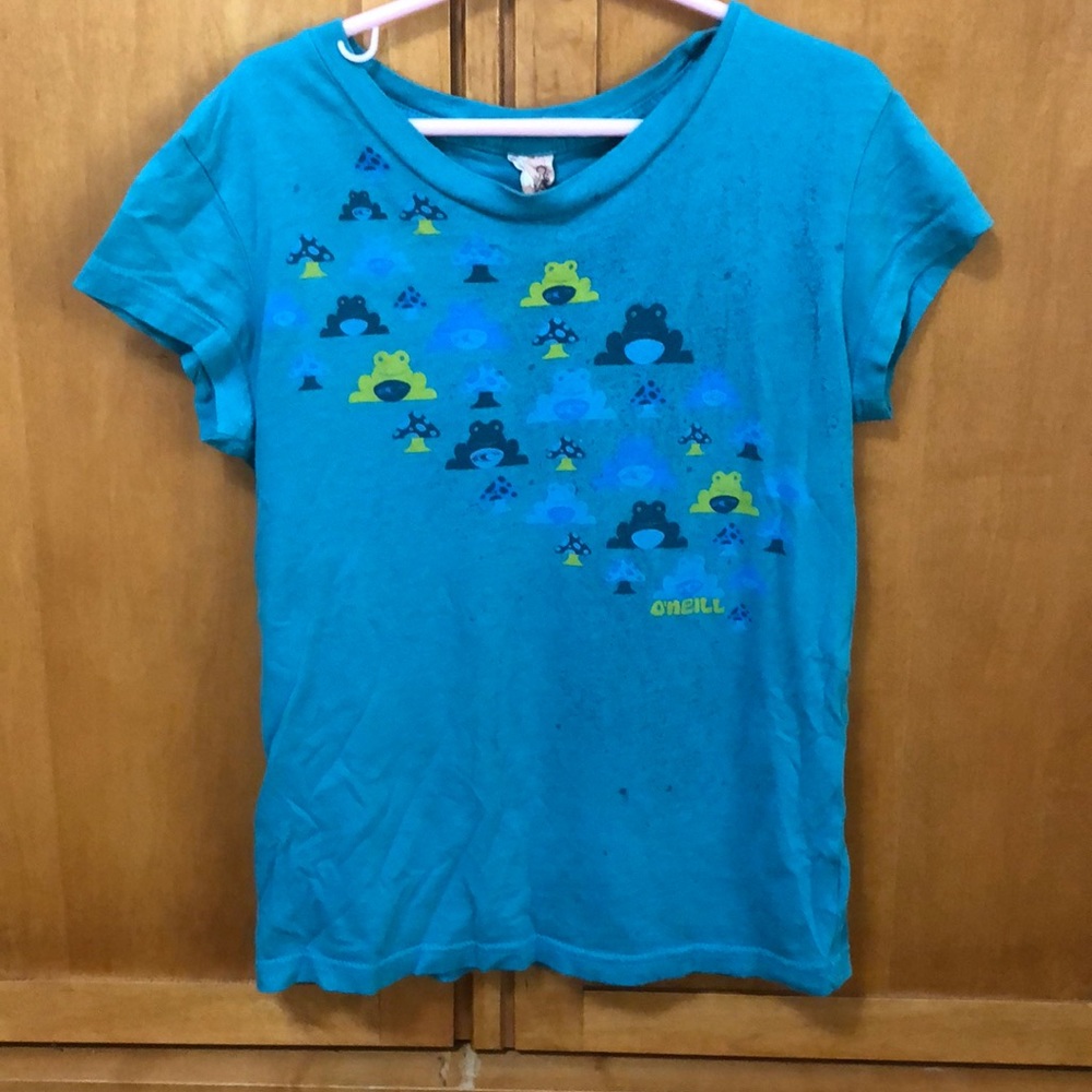 Turquoise Oh Neil shirt